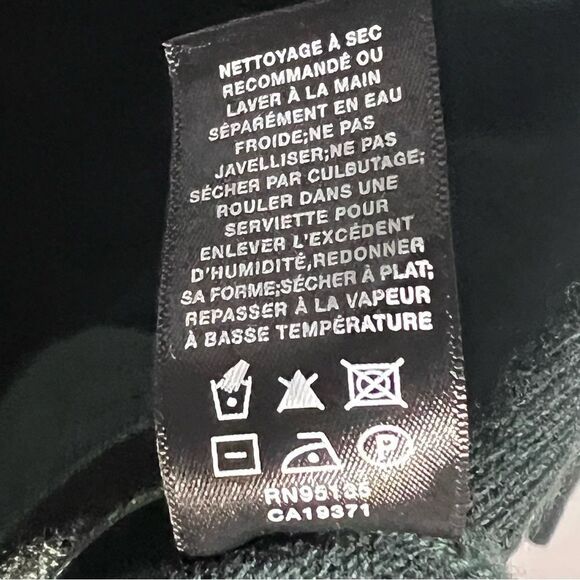 Lafayette 148 New York Cashmere Faux Wrap Sweater in Spruce XL - Picture 4 of 7